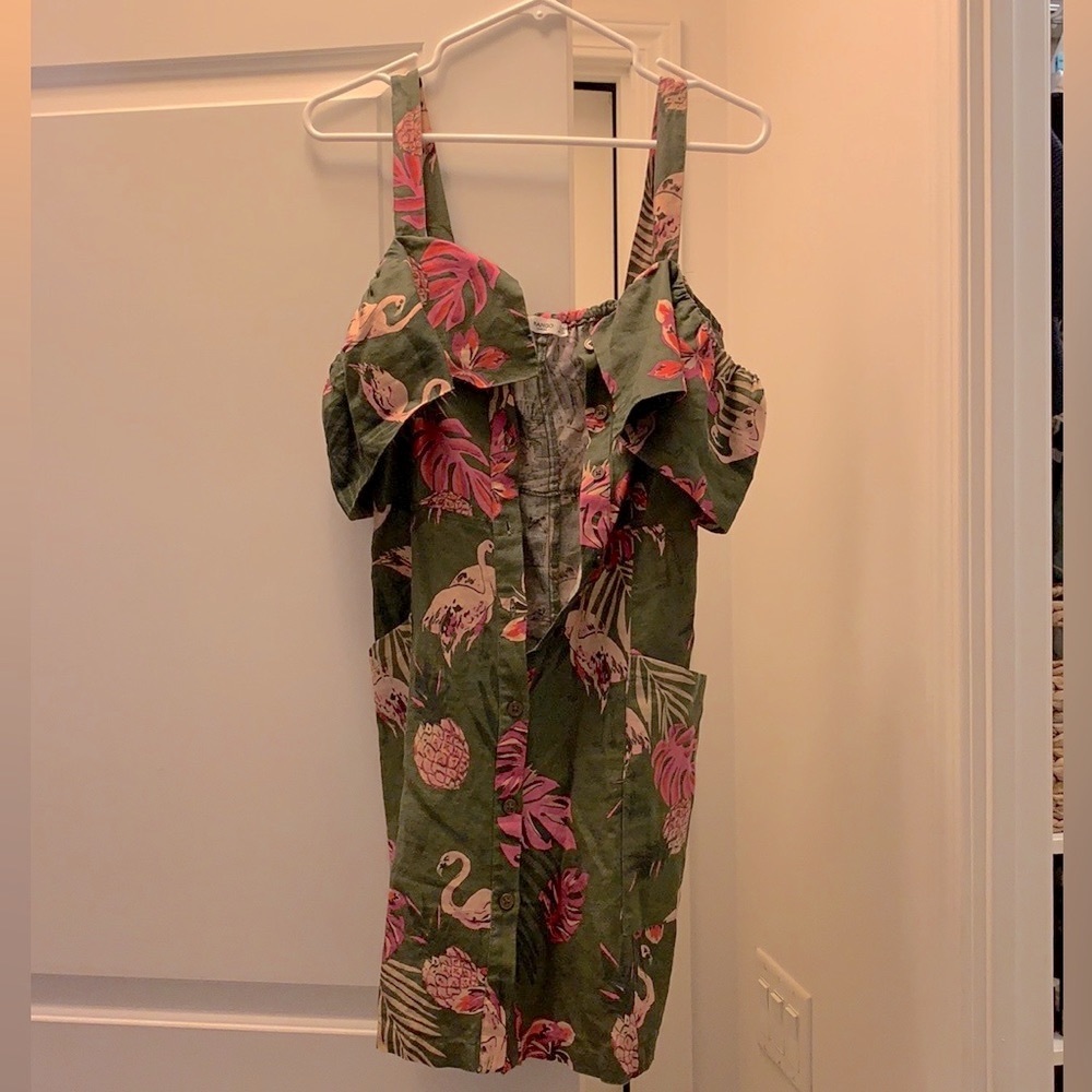 Mango linen summer dress